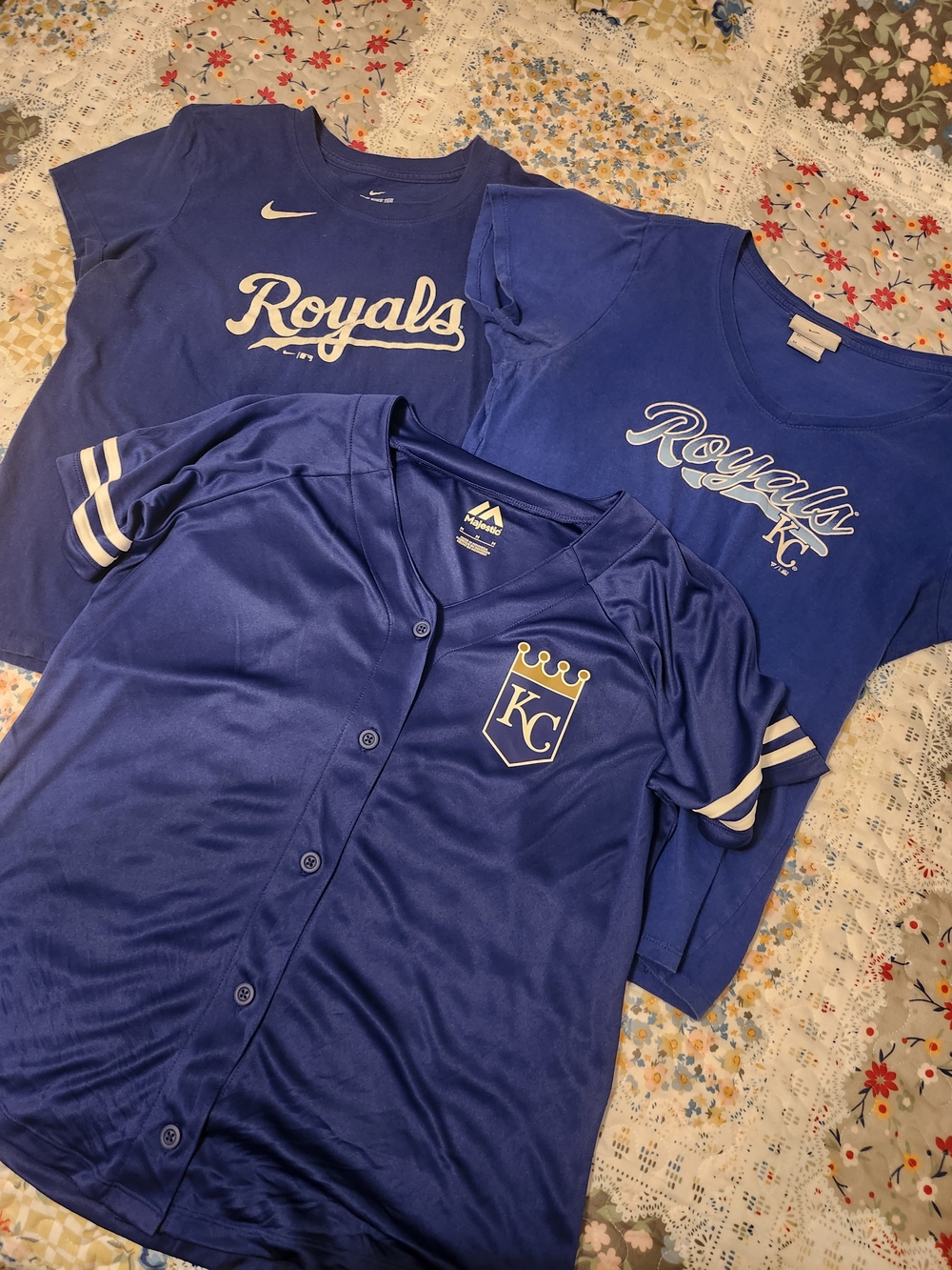 Kansas City Royals Blue Jersey & Tees Set Size M - Picture 5 of 11